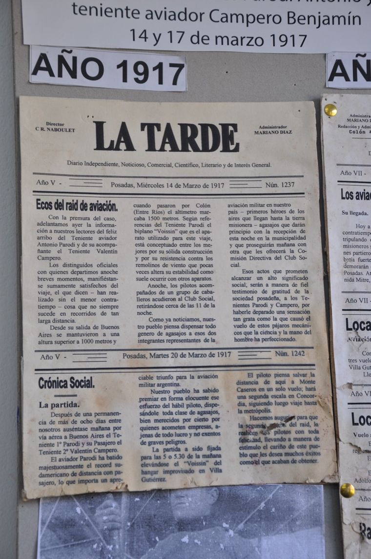 Diario La Tarde, Posadas, marzo 1917